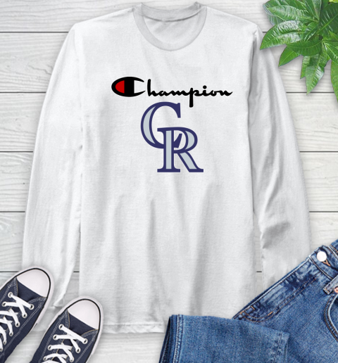 MLB Baseball Colorado Rockies Champion Shirt Long Sleeve T-Shirt