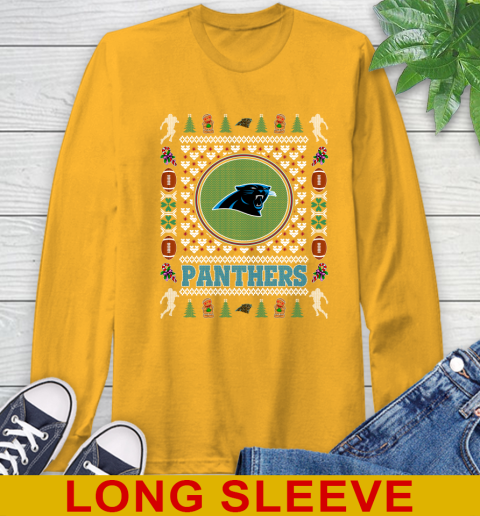 Carolina Panthers Merry Christmas NFL Football Loyal Fan Long Sleeve T-Shirt 2