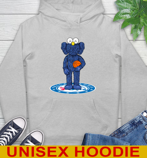 NBA Basketball Philadelphia 76ers Kaws Bff Blue Figure Shirt Hoodie 6