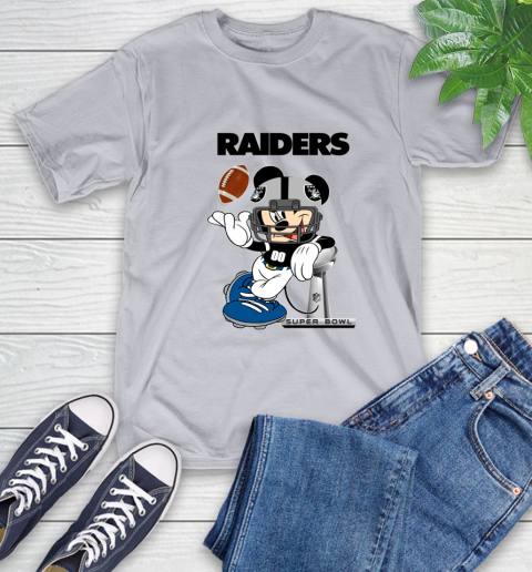 NFL Oakland Raiders Mickey Mouse Disney Super Bowl Football T Shirt T-Shirt 6
