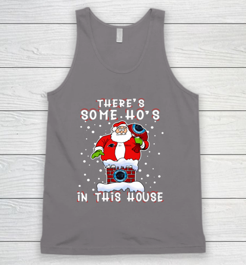 Carolina Panthers Christmas There Is Some Hos In This House Santa Stuck In The Chimney NFL Tank Top 6