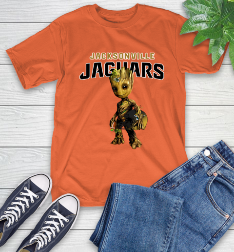 Jacksonville Jaguars NFL Football Groot Marvel Guardians Of The Galaxy T-Shirt 5