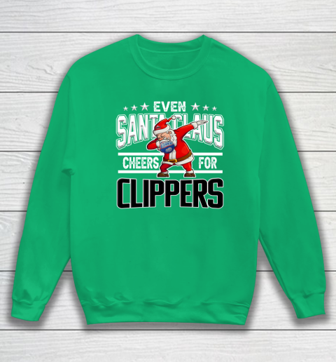 LA Clippers Even Santa Claus Cheers For Christmas NBA Sweatshirt 5