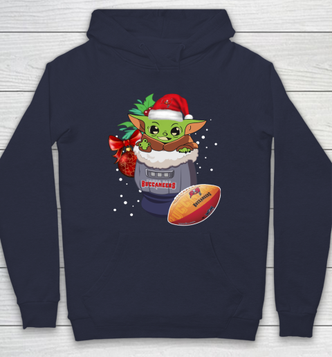 Tampa Bay Buccaneers Christmas Baby Yoda Star Wars Funny Happy NFL Hoodie 4