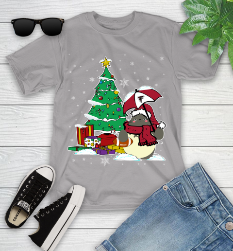 Atlanta Falcons NFL Football Cute Tonari No Totoro Christmas Sports Youth T-Shirt 4