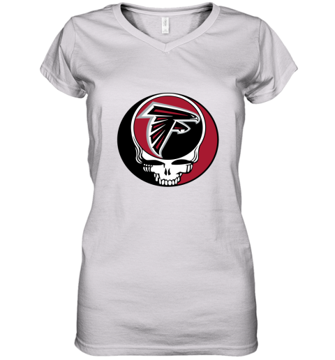 NFL Team Atlanta Falcons x Grateful Dead Women's V-Neck T-Shirt