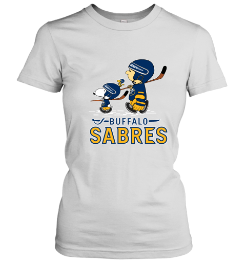 Let's Play Buffalo Sabres Ice Hockey Snoopy NHL Women's T-Shirt