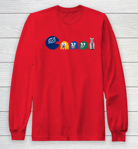 Tampa Bay Lightning x Pacman Create History For Stanley Cup Long Sleeve T-Shirt 10