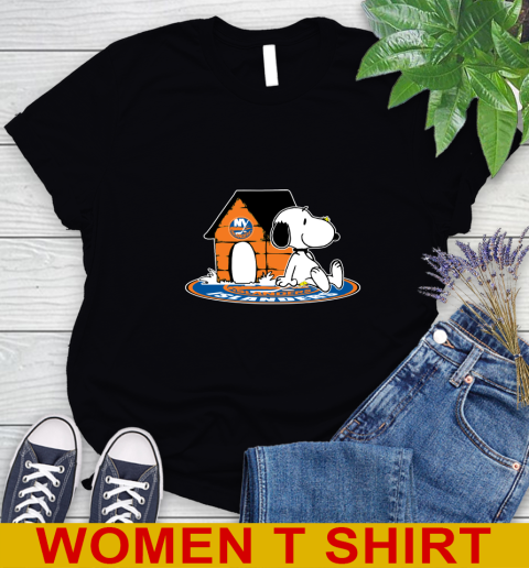 NHL Hockey New York Islanders Snoopy The Peanuts Movie Shirt Women's T-Shirt 2