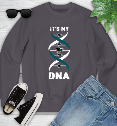 San Jose Sharks NHL Hockey It's My DNA Sports Youth Sweatshirt 5