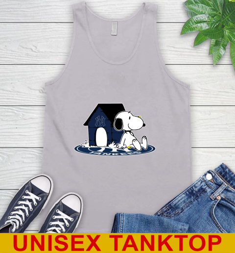 MLB Baseball New York Yankees Snoopy The Peanuts Movie Shirt Tank Top 4