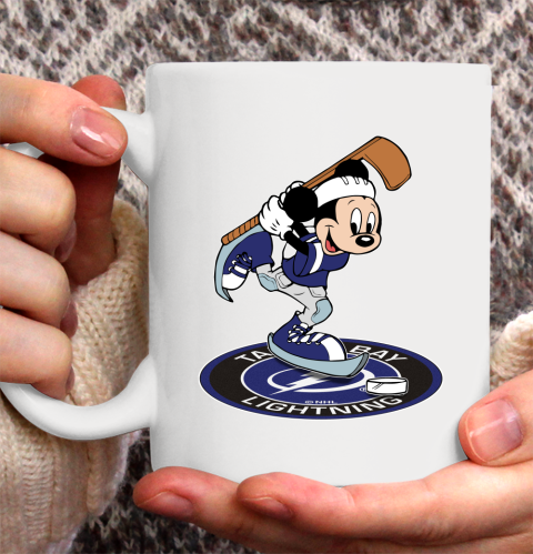 NHL Hockey Tampa Bay Lightning Cheerful Mickey Disney Shirt Ceramic Mug 15oz 2