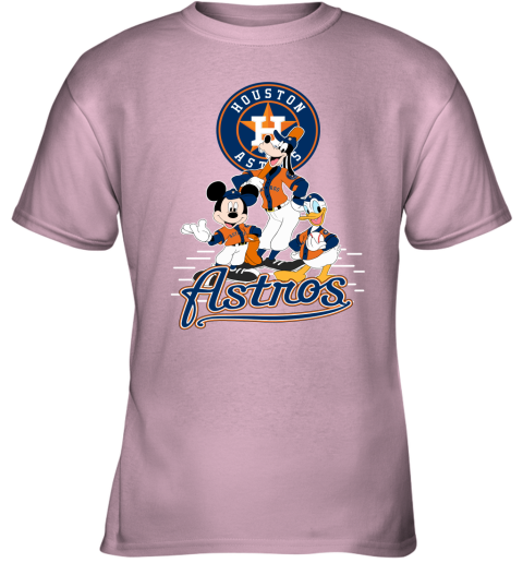 HOUSTON ASTROS MICKEY DONALD AND GOOFY BASEBALL SHIRTS Youth T-Shirt 