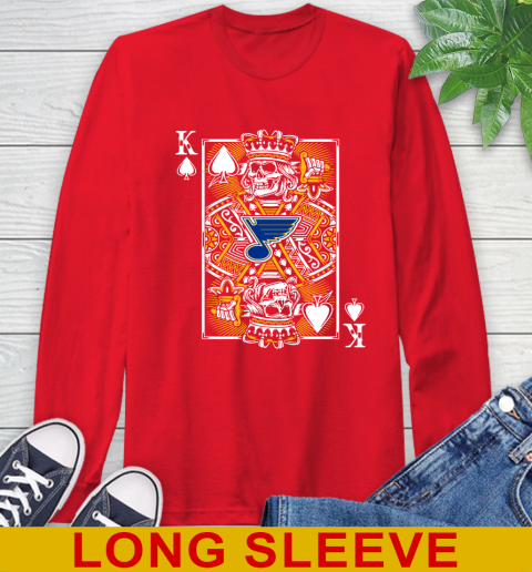 St.Louis Blues NHL Hockey The King Of Spades Death Cards Shirt Long Sleeve T-Shirt 12
