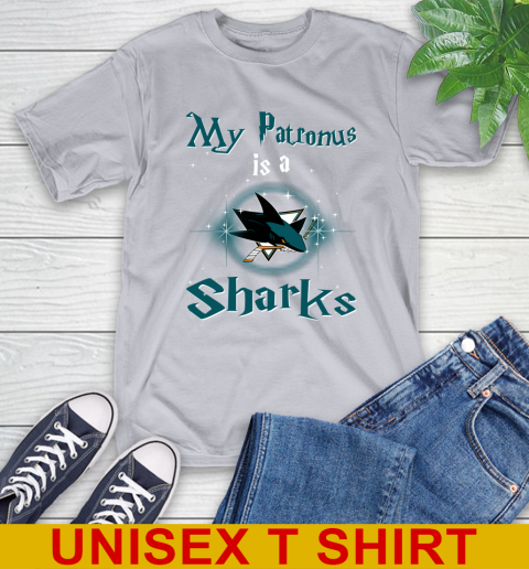 NHL Hockey Harry Potter My Patronus Is A San Jose Sharks T-Shirt 5