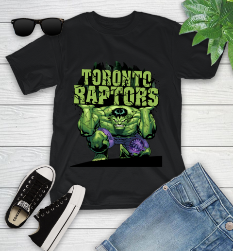 Toronto Raptors NBA Basketball Incredible Hulk Marvel Avengers Sports Youth T-Shirt 2