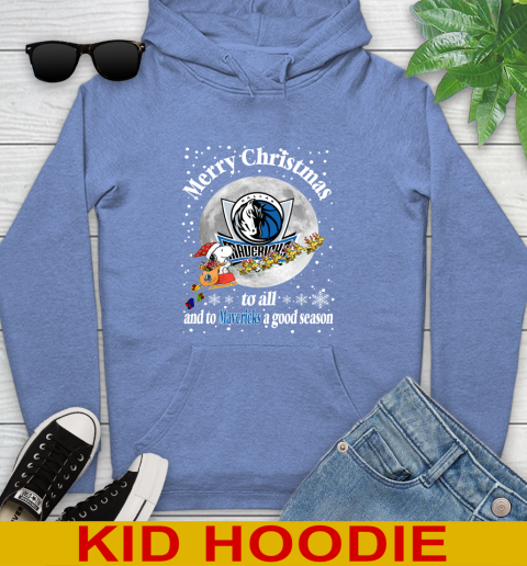 Dallas Mavericks Merry Christmas To All And To Mavericks A Good Season NBA Basketball Sports Youth Hoodie 12