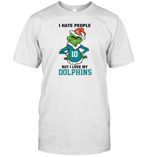I Hate People But I Love My Dolphins Miami Dolphins NFL Teams Unisex Jersey Tee