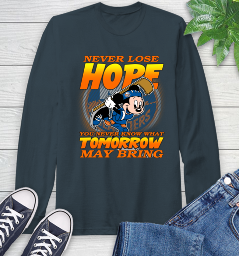 New York Islanders NHL Hockey ootball Mickey Disney Never Lose Hope Long Sleeve T-Shirt 9
