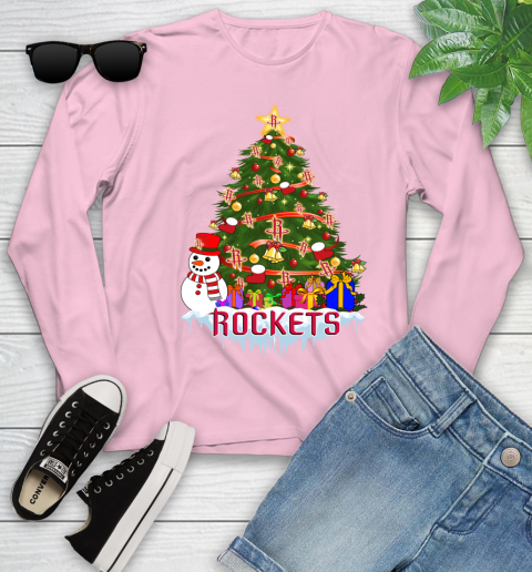 Houston Rockets Merry Christmas NBA Basketball Sports Youth Long Sleeve 10
