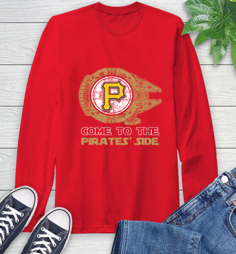 MLB Come To The Pittsburgh Pirates Side Star Wars Baseball Sports Long Sleeve T-Shirt 11