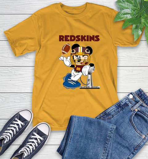 NFL Washington Redskins Mickey Mouse Disney Super Bowl Football T Shirt T-Shirt 15