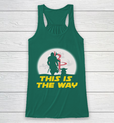 Houston Rockets NBA Basketball Star Wars Yoda And Mandalorian This Is The Way Racerback Tank 5