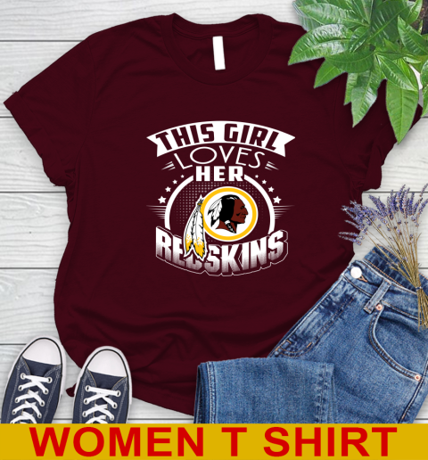 Washington Redskins NFL Football This Girl Loves Her Team 90