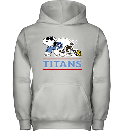 The Tennessee Titans Joe Cool And Woodstock Snoopy Mashup Youth Hoodie