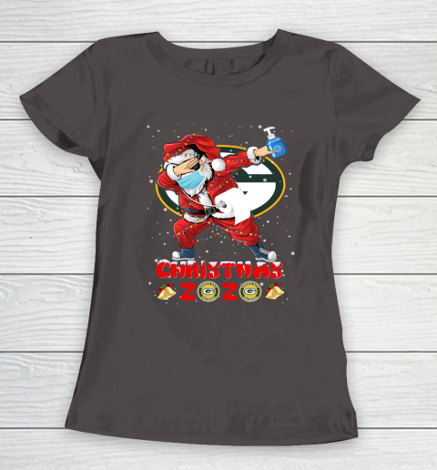 Green Bay Packers Funny Santa Claus Dabbing Christmas 2020 NFL Women's T-Shirt 7