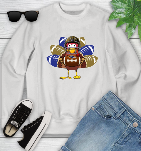 Baltimore Ravens Turkey Thanksgiving Day Youth Sweatshirt