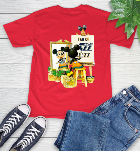NBA Basketball Utah Jazz Mickey Drawing Shirt 12