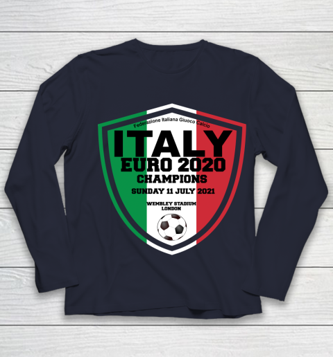 Italy Football Italian Football Forza Italia Champions Euro 2020 Youth Long Sleeve 2