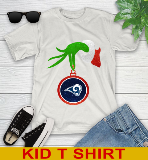 Los Angeles Rams Grinch Merry Christmas NFL Football Youth T-Shirt 12