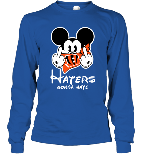 NFL Cincinnati Bengals Haters Gonna Hate Mickey Mouse T-Shirt - TeeNaviSport