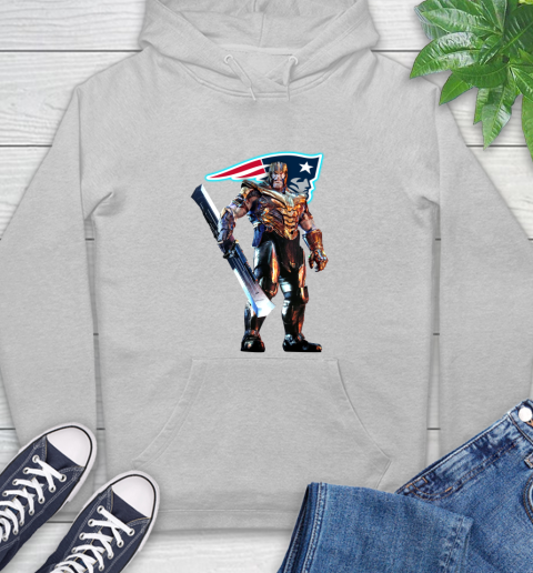 NFL Thanos Gauntlet Avengers Endgame Football New England Patriots Hoodie 6