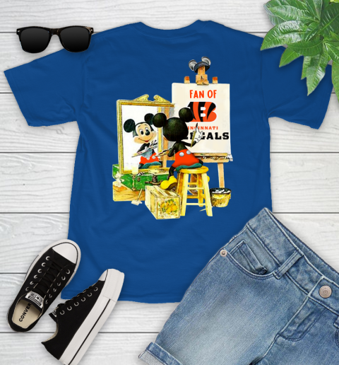 NFL Football Cincinnati Bengals Mickey Drawing Shirt 103