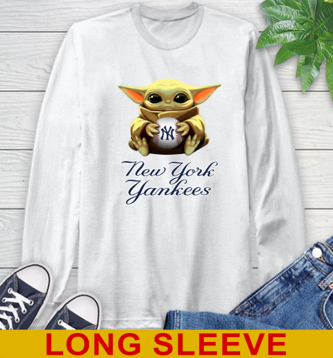 MLB Baseball New York Yankees Star Wars Baby Yoda Shirt 58