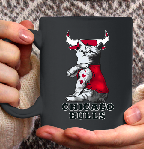 NBA Basketball My Cat Loves Chicago Bulls Ceramic Mug 11oz 2
