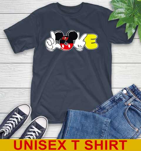 Tampa Bay Buccaneers NFL Football Love Mickey Disney Sports T-Shirt 4
