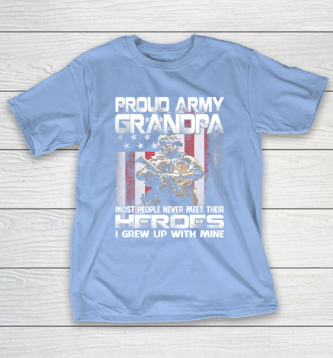 GrandFather gift shirt Proud Army Grandpa Shirt Patriotic Military Veteran T Shirt T-Shirt 20