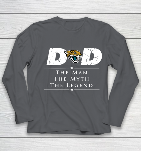 Jacksonville Jaguars NFL Football Dad The Man The Myth The Legend Youth Long Sleeve 6