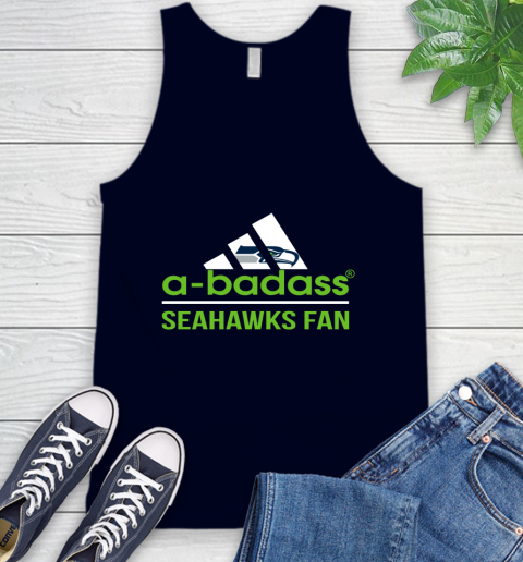 Seattle Seahawks NFL Football A Badass Adidas Adoring Fan Sports Tank Top 2