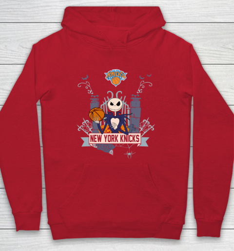 NBA New York Knicks Basketball Jack Skellington Halloween Hoodie 7