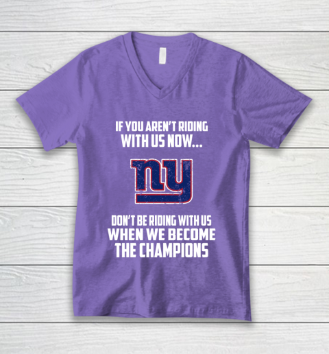 NFL New York Giants Football We Become The Champions V-Neck T-Shirt 8