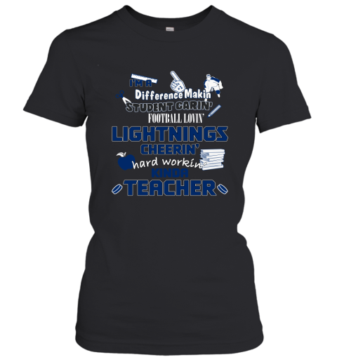 Tampa Bay Lightnings NHL I'm A Difference Making Student Caring Hockey Loving Kinda Teacher Women's T-Shirt