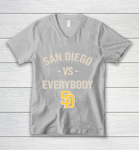 San Diego Padres Vs Everybody V-Neck T-Shirt 3