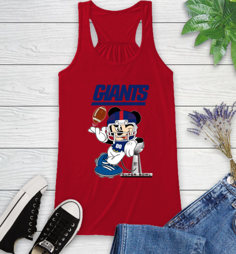 NFL newyork giants Mickey Mouse Disney Super Bowl Football T Shirt Racerback Tank 6
