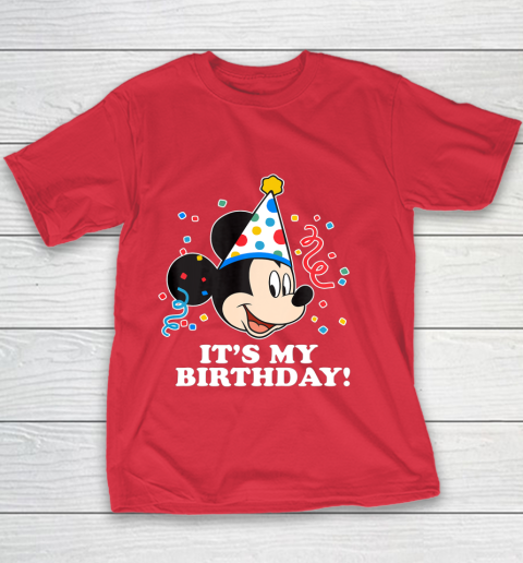 Disney Mickey Mouse Its My Birthday Youth T-Shirt 7