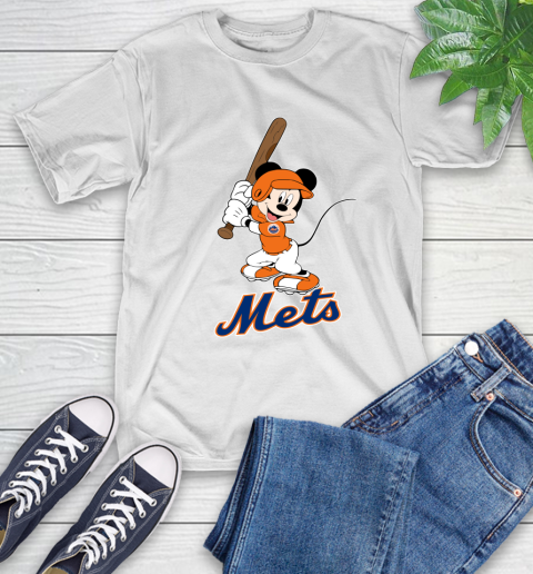 MLB Baseball New York Mets Cheerful Mickey Mouse Shirt T-Shirt 2
